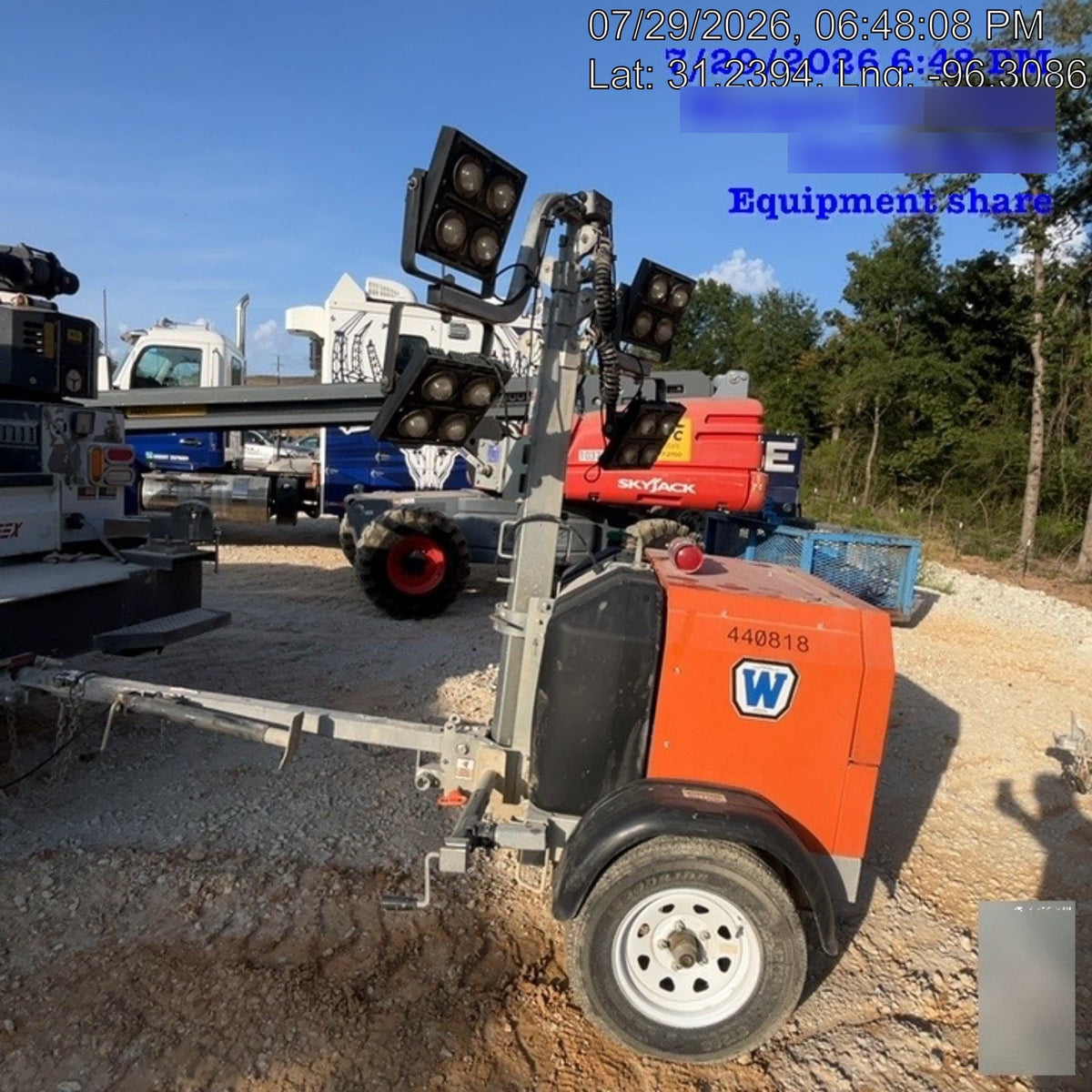 2024 Wanco WLTT-4MM4K Diesel, Deep Sea Controller, Shore Power Plug, Auto Start, (4) 350W LED Floodlights, 4kW Generator, 60 Gal Fuel Tank, 2" Ball, T3