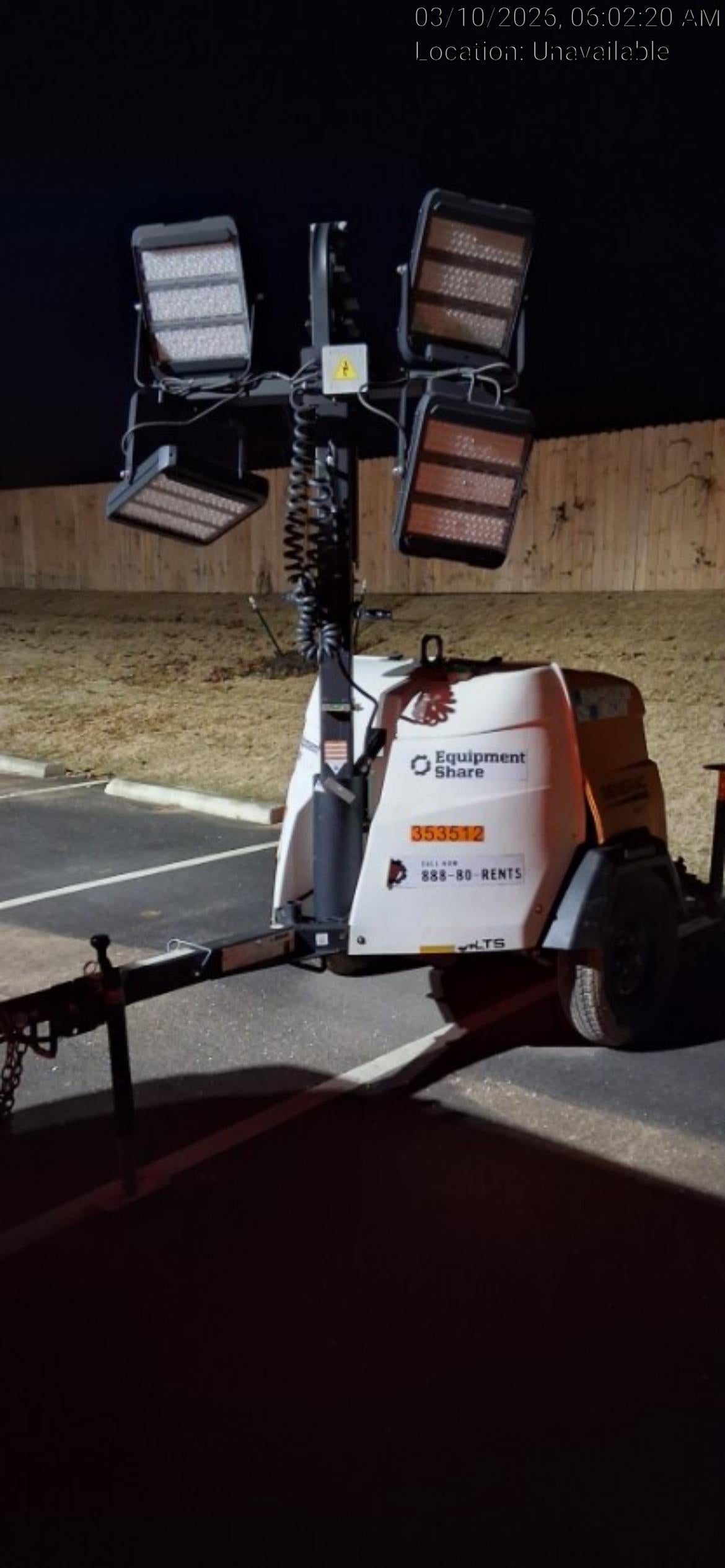 2023 Generac MLT2 Diesel, Flex Switch 120V Input, Powerzone Controller, (4) 320W LED Lights, 4kW Generator, 39.9 Gal Fuel Tank, 2" Ball, T3