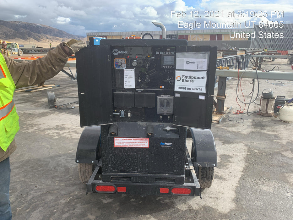 2020 Miller Electric BB500 BIG BLUE 500 PRO (KUBOTA) DELUXE W/ ARCREACH