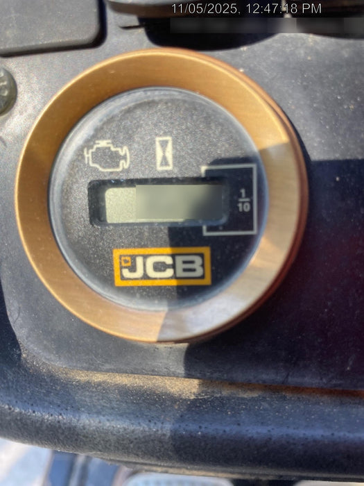 2019 JCB 509-42 Open ROPS, 74 HP, Solid Tires, Worklights, Beacon, Aux Hydraulics, Lifting Eye 66" Carriage/60" Forks