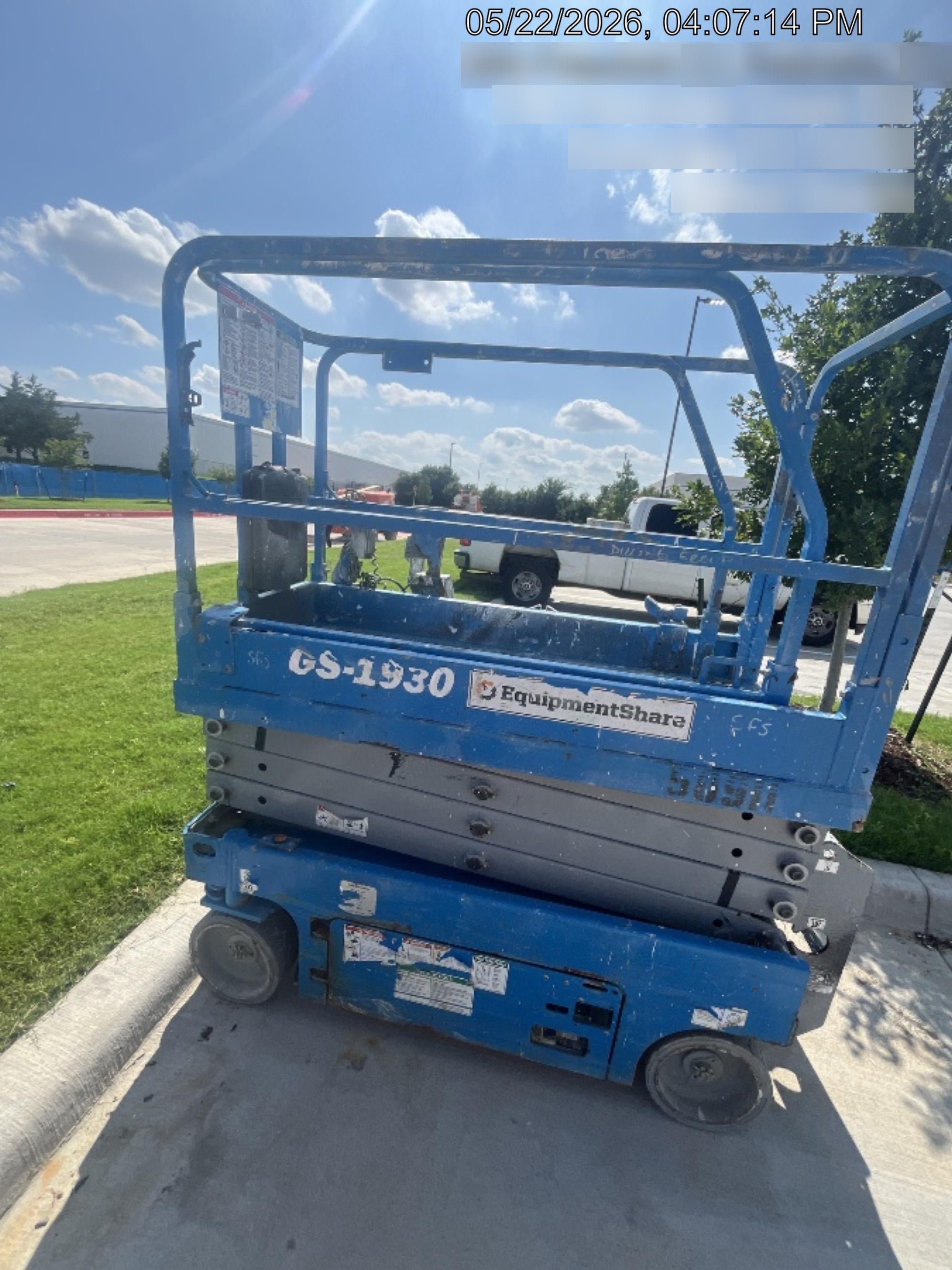 2019 Genie GS-1930 Fixed Rails with Chain Entry