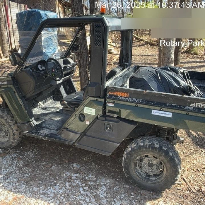 2021 Yanmar YU1000 Canopy, Steel Wheel, Poly WindShield, Beacon, Backup Alarm