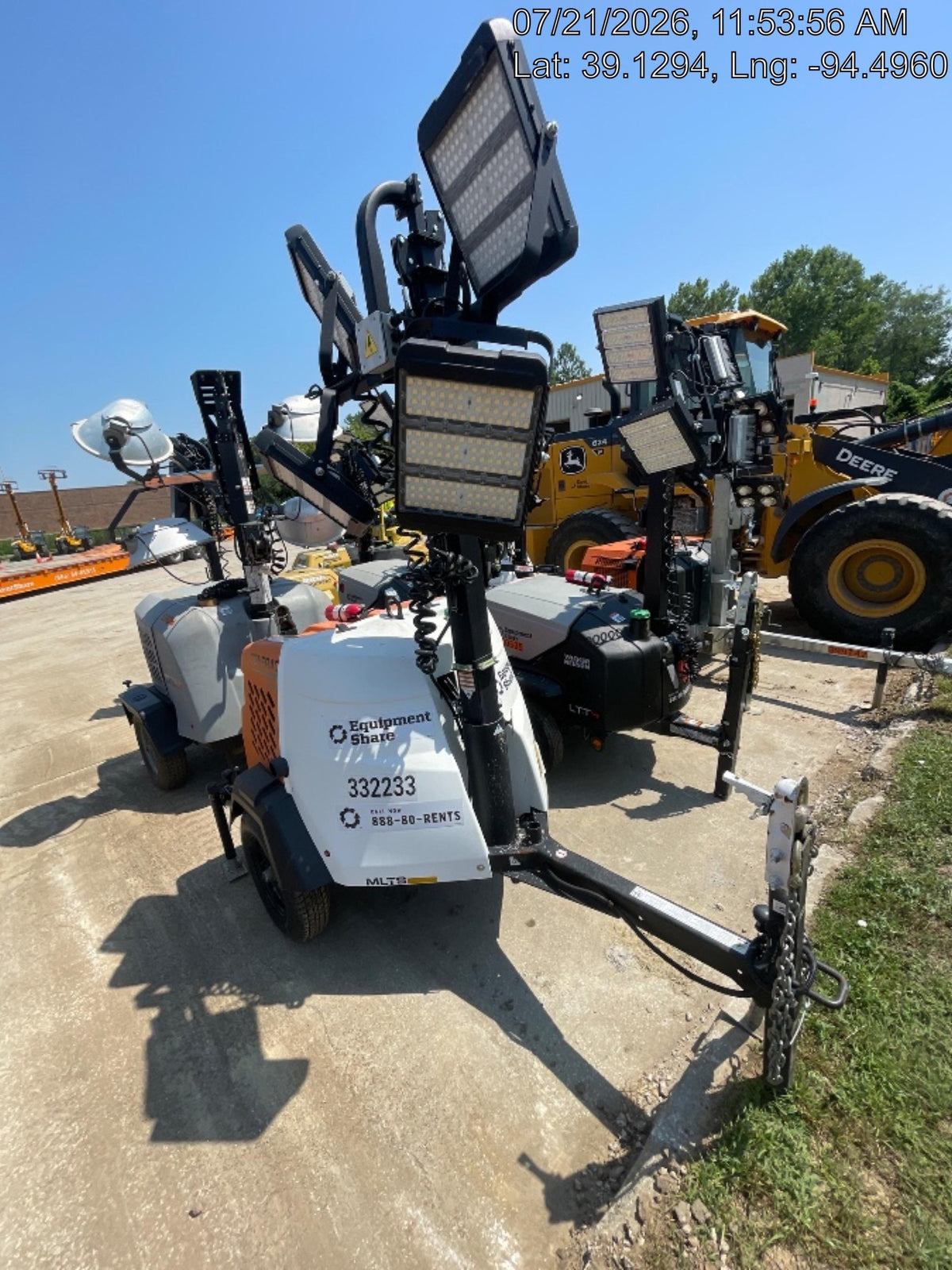 2023 Generac MLT2 Diesel, Flex Switch 120V Input, Powerzone Controller, (4) 320W LED Lights, 4kW Generator, 39.9 Gal Fuel Tank, 2" Ball, T3