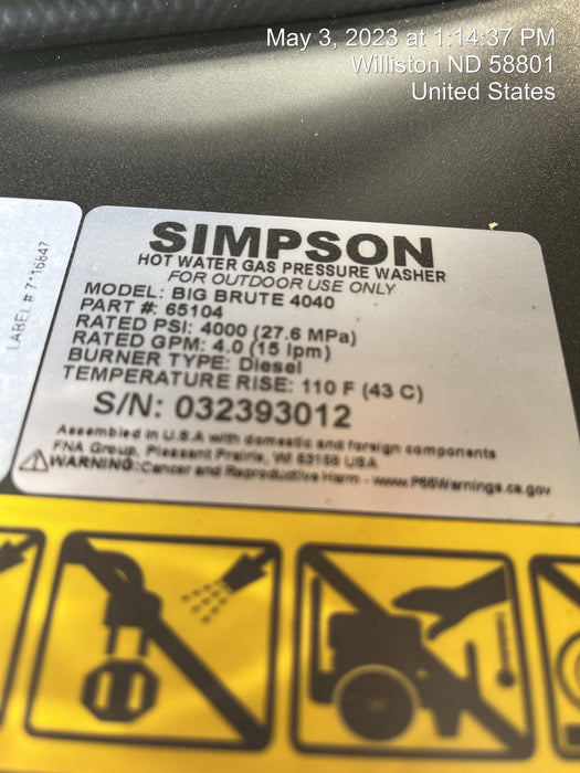 2023 SIMPSON 95005