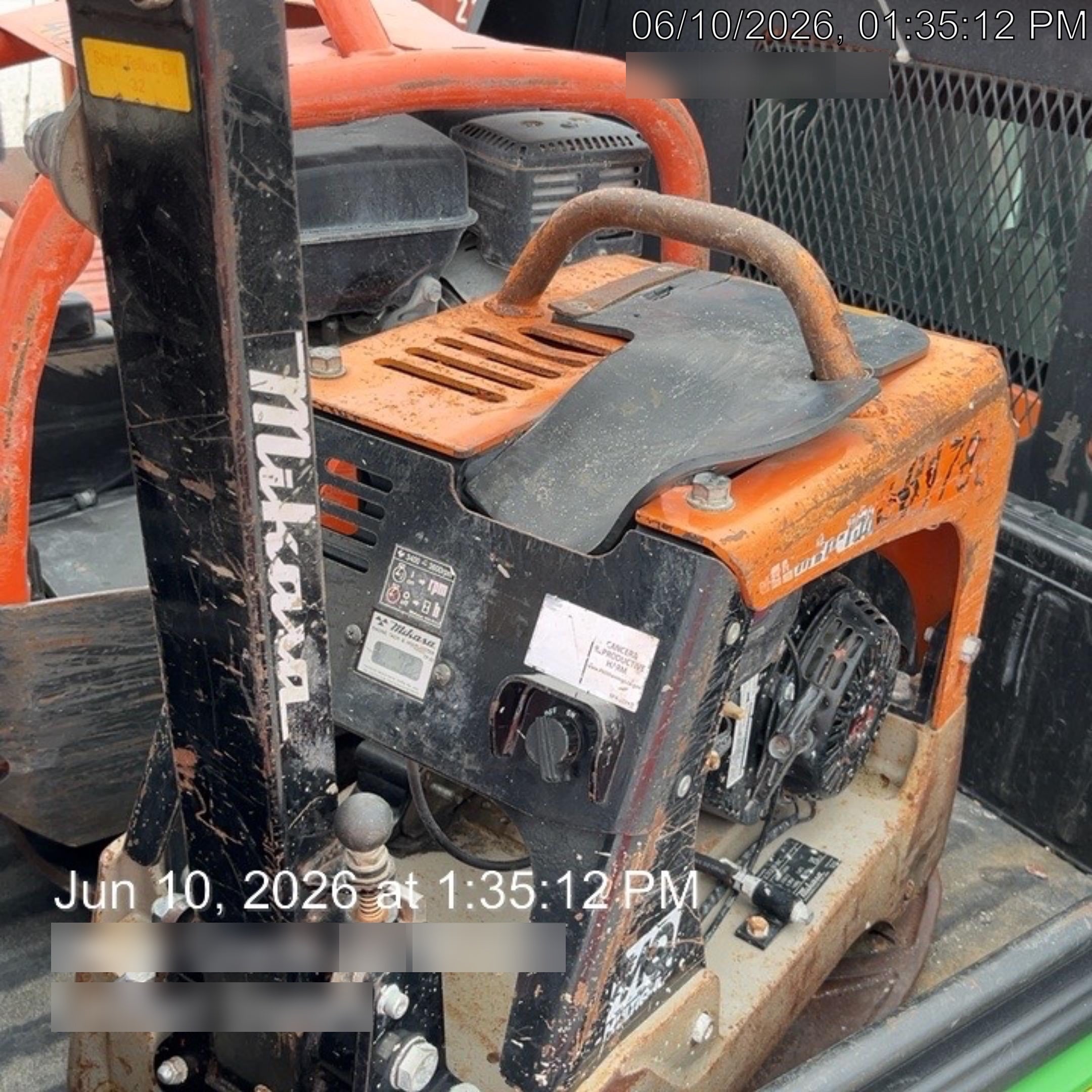 2023 Multiquip MVH158 Honda GX200, 17" Plate, Gas