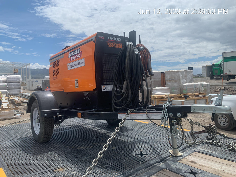 2022 Lincoln Electric LE400 Kubota V1505, Trlr, Cable Rack, Light Kit, ES Decals, T3