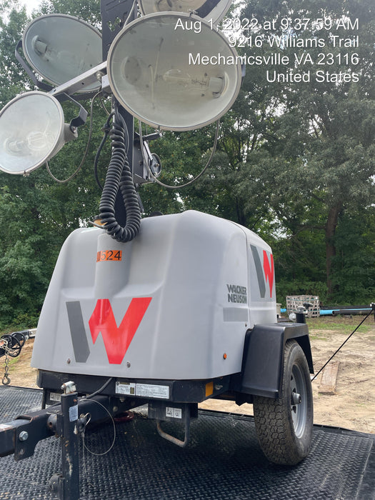 2018 Wacker Neuson LTV6L-MH Wacker Neuson LTV6L Mobile Light Tower w/Fuel Level Sensor Installed