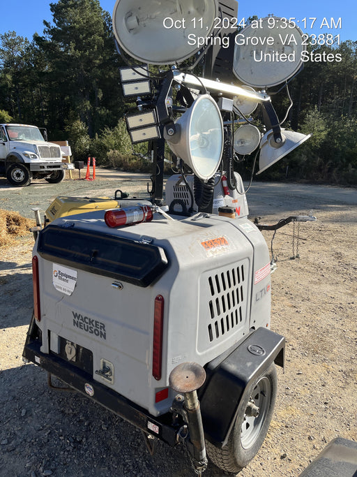 2019 Wacker Neuson LTV6L-MH Wacker Neuson LTV6L Mobile Light Tower w/Fuel Level Sensor Installed