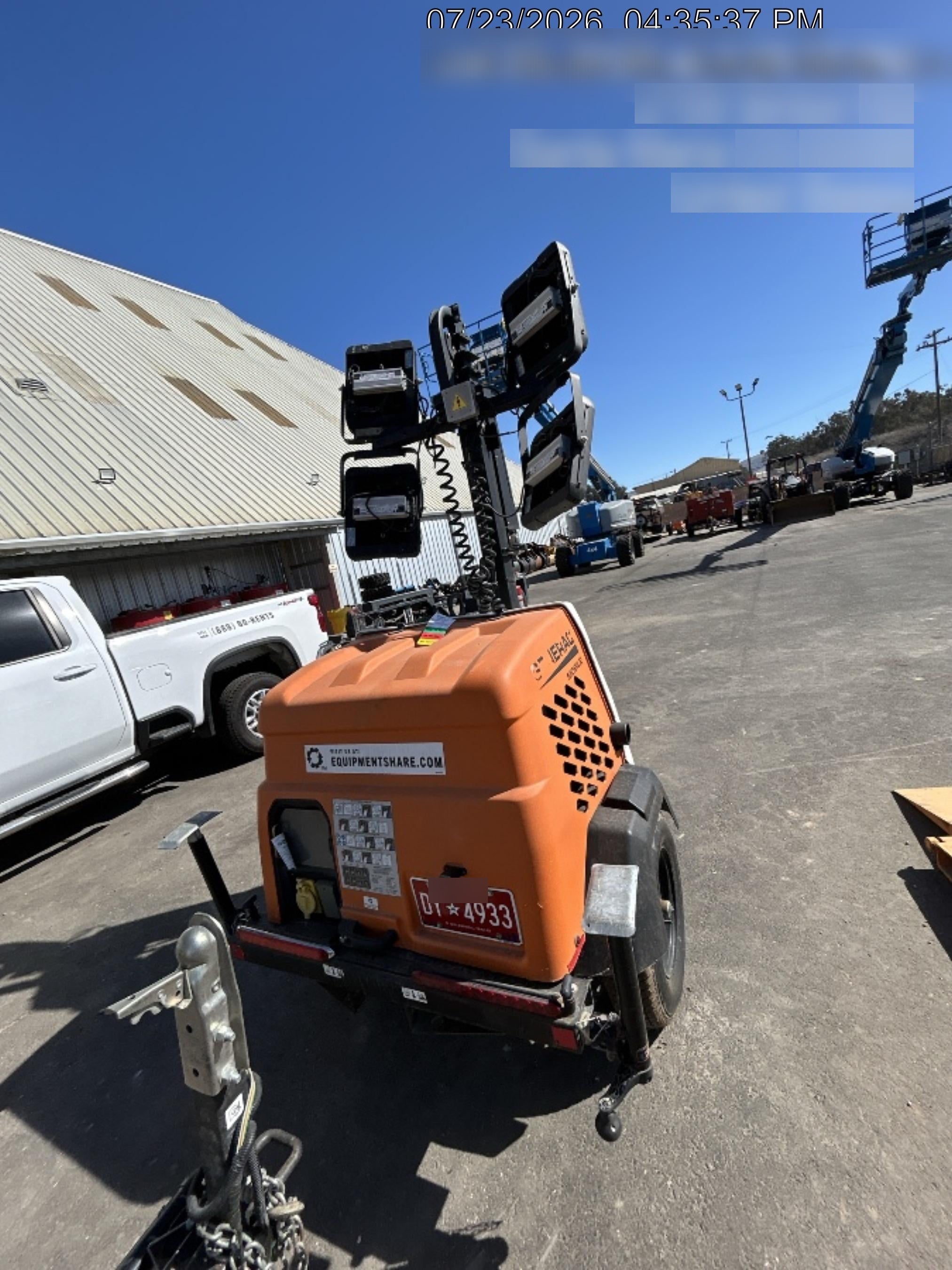 2023 Generac MLT2 Diesel, Flex Switch 120V Input, Powerzone Controller, (4) 320W LED Lights, 4kW Generator, 39.9 Gal Fuel Tank, 2" Ball, T3