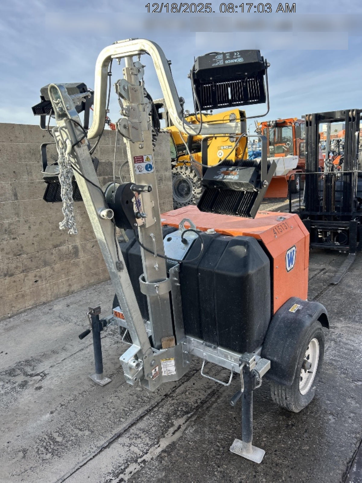 2024 Wanco WLTT-4MM4K Diesel, Deep Sea Controller, Shore Power Plug, Auto Start, (4) 350W LED Floodlights, 4kW Generator, 60 Gal Fuel Tank, 2" Ball, T3