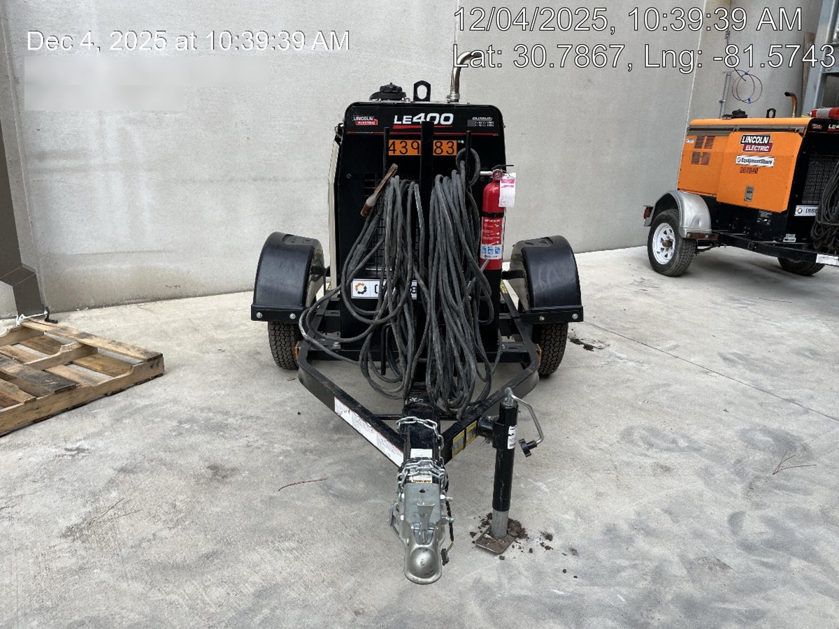 2024 Lincoln Electric LE400 Kubota V1505, Trlr, Cable Rack, Light Kit, ES Decals, T3
