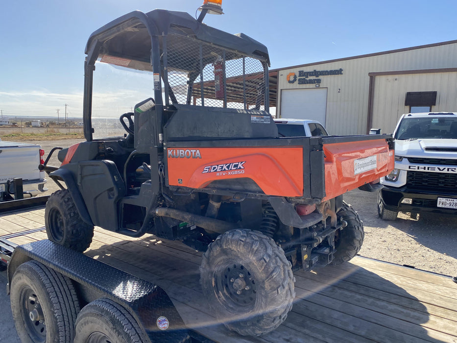 2019 Kubota RTV-XG850WL-H 4wd Utility Cart, Gas, 2 Seat, LED Strobe, Windshield Tempered Glass, Plastic Canopy, Wire Harness Kit, Backup Alarm
