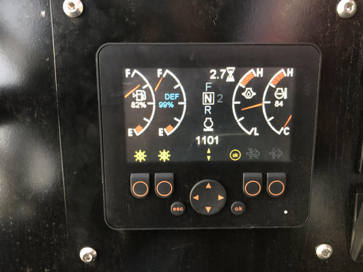 2020 Manitou MTA10055 Cab/Heat/Air, LED Work Lights, Solid Tires, Lift Hook, Beacon, Auxiliary Hydraulics w/66" Carriage and 60" Forks