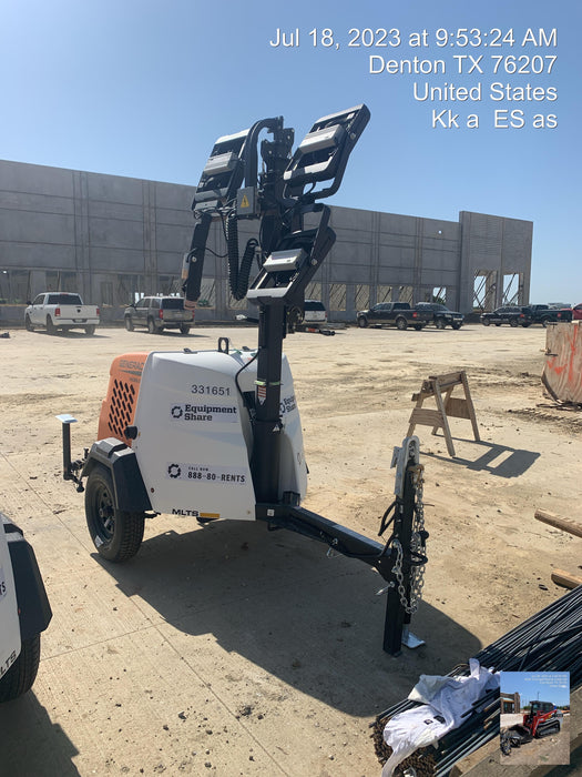 2023 Generac MLT2 Diesel, Flex Switch 120V Input, Powerzone Controller, (4) 320W LED Lights, 4kW Generator, 39.9 Gal Fuel Tank, 2" Ball, T3