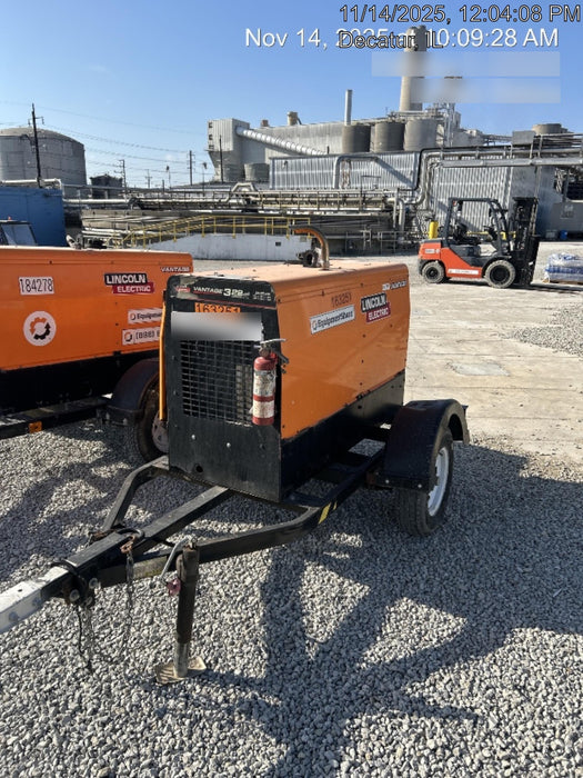 2021 Lincoln Electric Vantage 322 Vantage 322 Ready Pak 3 w/ Decals, ORANGE (includes trailer, cable rack, fender light kit) NO Telematics