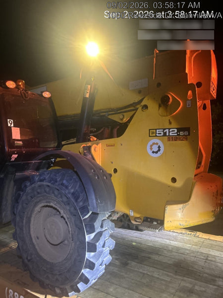 2020 JCB 512-56 Canopy, 74Hp, Solid Tires, Work Lights, Beacon, Aux Hydraulics, Back up Alarm, Lifting Eye, ES Decals