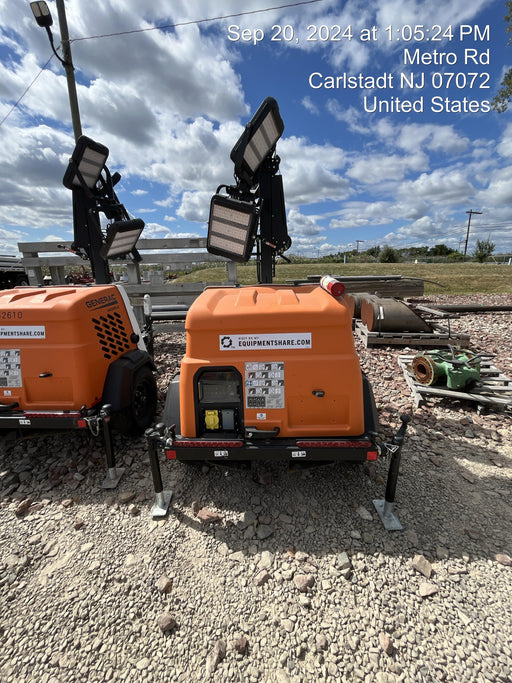 2023 Generac MLT2 Diesel, Flex Switch 120V Input, Powerzone Controller, 
(4) 320W LED Lights, 4kW Generator, 39.9 Gal Fuel Tank, 2" Ball, T3