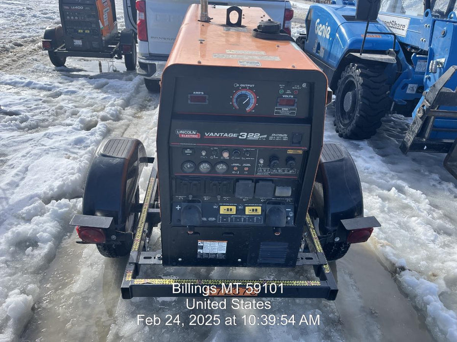 2022 Lincoln Electric LE400 Kubota V1505, Trlr, Cable Rack, Light Kit, ES Decals, T3