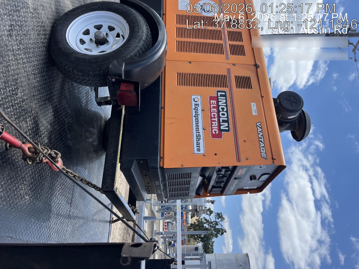 2021 Lincoln Electric Vantage 549X Ready Pak 3, ORANGE (includes trailer, cable rack, fender light kit)
