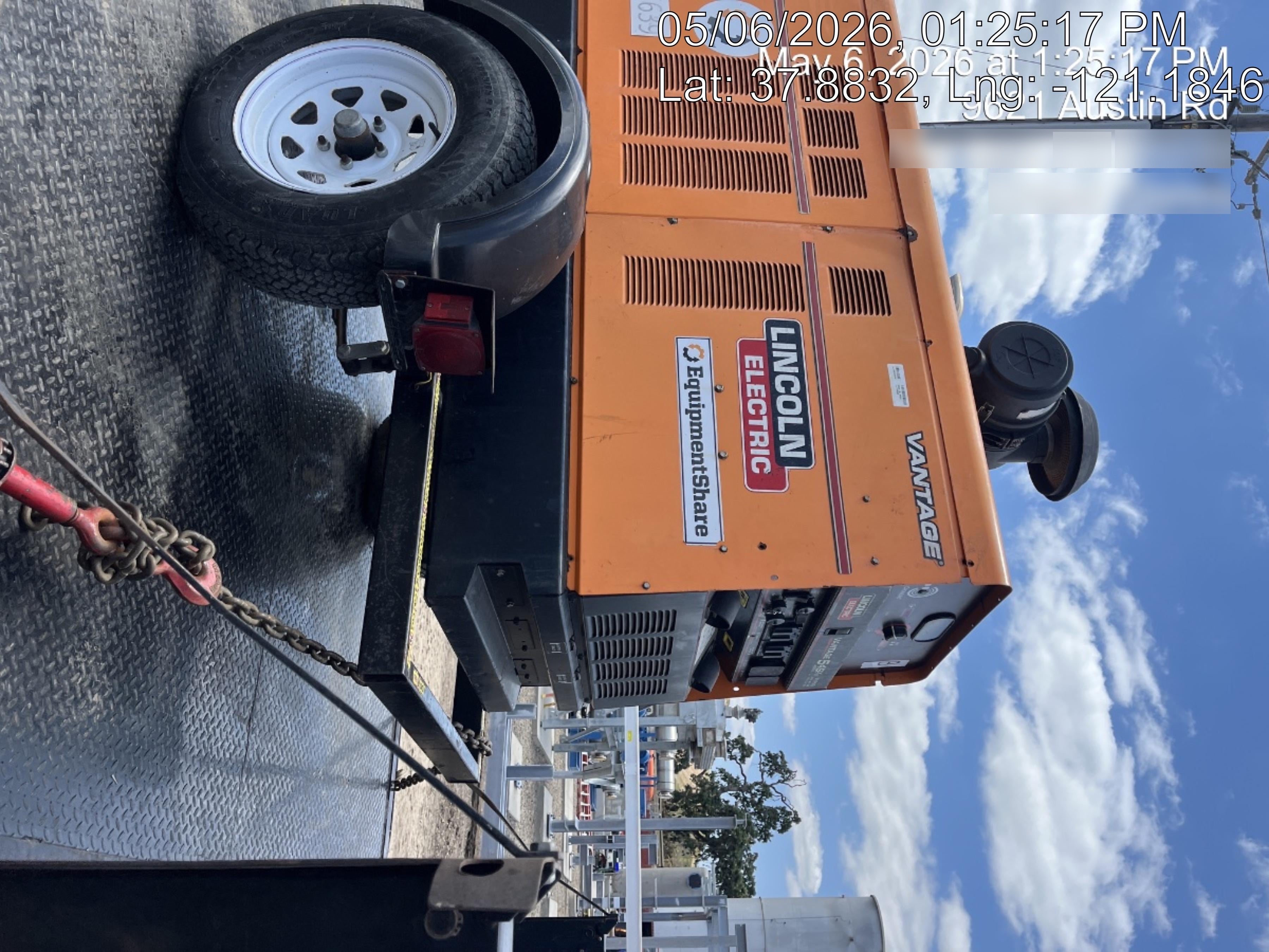 2021 Lincoln Electric Vantage 549X Ready Pak 3, ORANGE (includes trailer, cable rack, fender light kit)