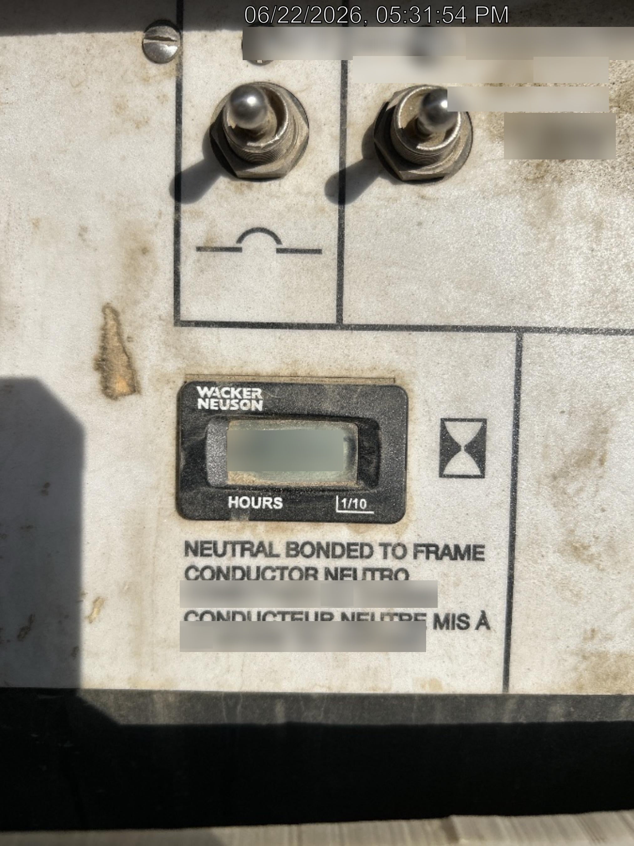 Wacker Neuson LTV6K-MH Wacker Neuson LTV6K Mobile Light Tower w/Fuel Level Sensor Installed