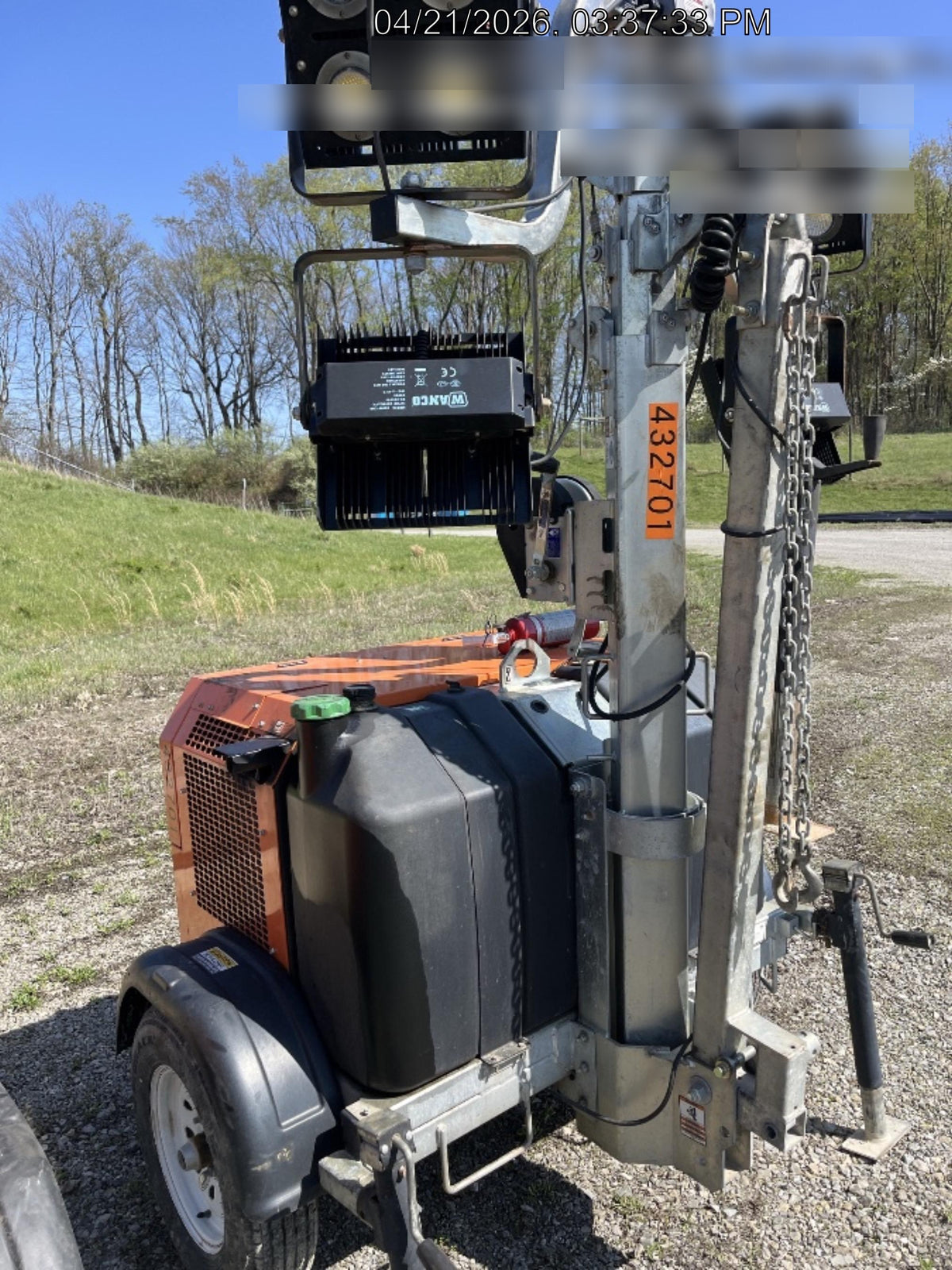 2024 Wanco WLTT-4MM4K Diesel, Deep Sea Controller, Shore Power Plug, Auto Start, (4) 350W LED Floodlights, 4kW Generator, 60 Gal Fuel Tank, 2" Ball, T3