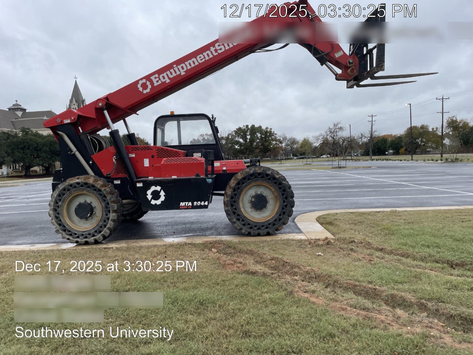 2019 Manitou MTA8044 74hp T4F, Open ROPS, Cab and Boom LED work lights, Auxiliary Hydraulics, Solid Tires, Amber strobe, Lift Hook 66" Carriage, 60" Forks