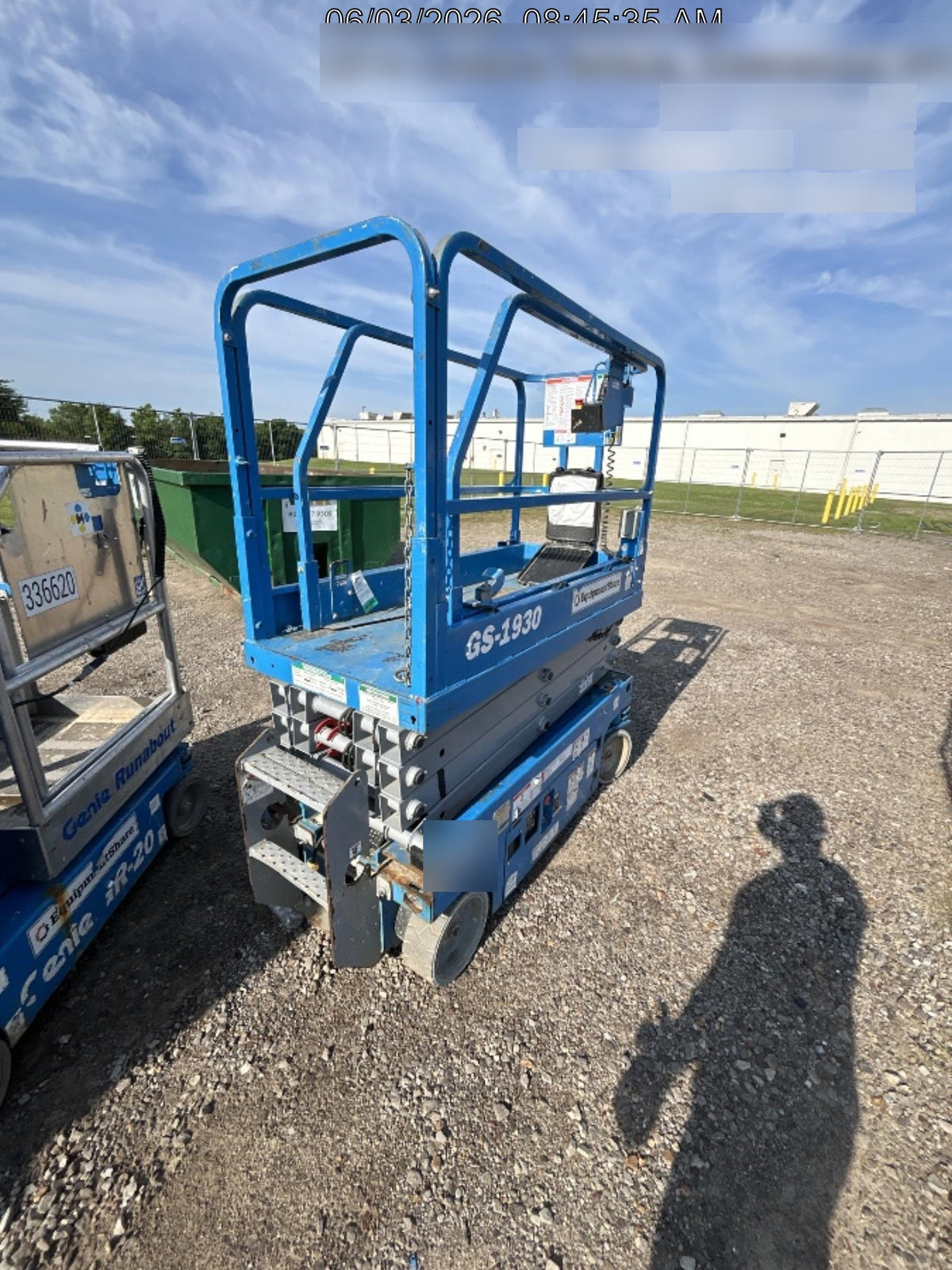 2019 Genie GS-1930 Fixed rails with chain Entry