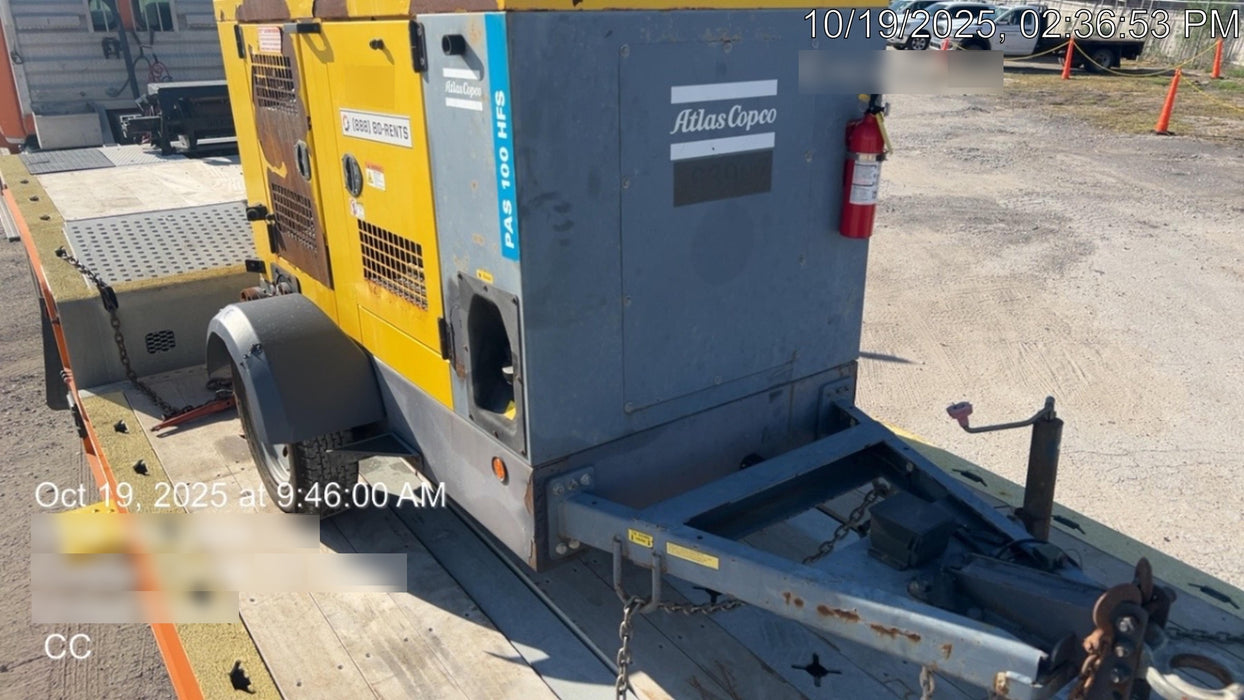 2020 ATLAS COPCO PAS 100 HF CS Enclosed