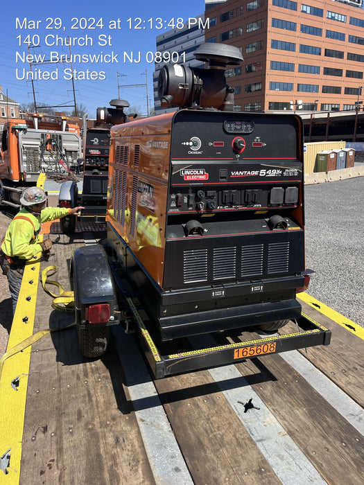 2021 Lincoln Electric Vantage 549X Ready Pak 3, ORANGE (includes trailer, cable rack, fender light kit)