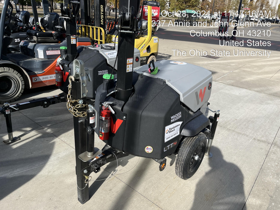 2024 Wacker Neuson LTT4 Diesel, Kohler KDW702, Deep Sea Controller, Auto Start, LED 320W, Bypass Outlet, T3