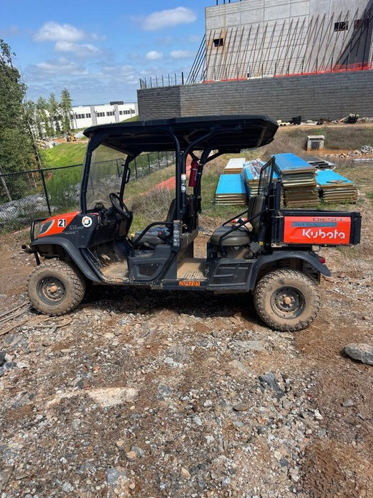 2022 Kubota RTV-X1140W-H Plastic Canopy, Windshield Acrylic Clear, LED Strobe Light, Wire Harness Kit, Back up Alarm