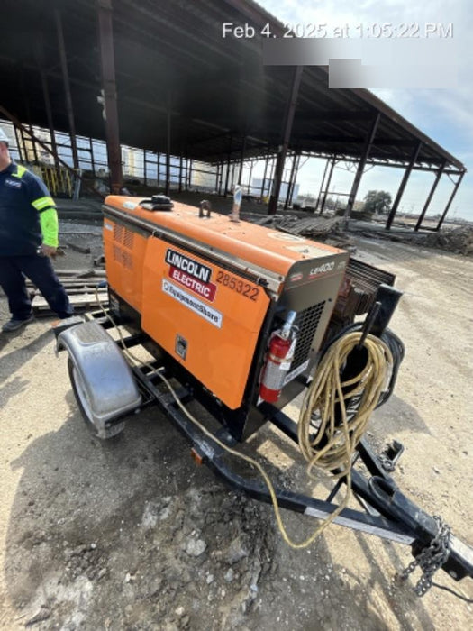 2022 Lincoln Electric LE400 Kubota V1505, Trlr, Cable Rack, Light Kit, ES Decals, T3