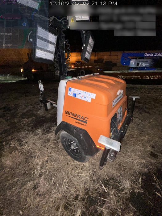 2023 Generac MLT2 Diesel, Flex Switch 120V Input, Powerzone Controller, 
(4) 320W LED Lights, 4kW Generator, 39.9 Gal Fuel Tank, 2" Ball, T3