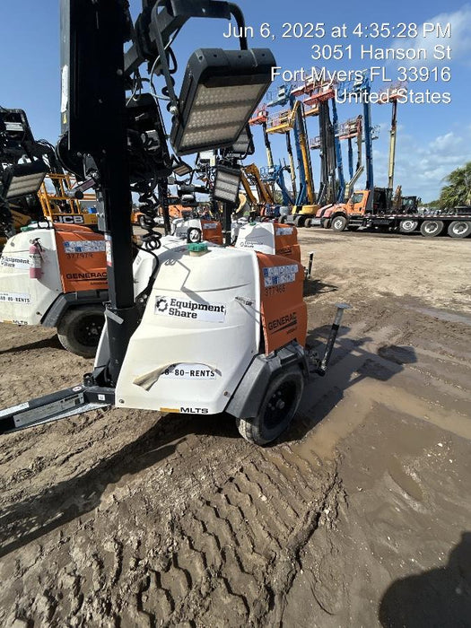 2023 Generac MLT2 Diesel, Flex Switch 120V Input, Powerzone Controller, 
(4) 320W LED Lights, 4kW Generator, 39.9 Gal Fuel Tank, 2" Ball, T3