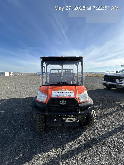 Kubota RTV-X1140W-H 4WD utility cart -LED strobe -Windshield tempered glass -Plastic canopy -Wire harness kit -Backup alarm