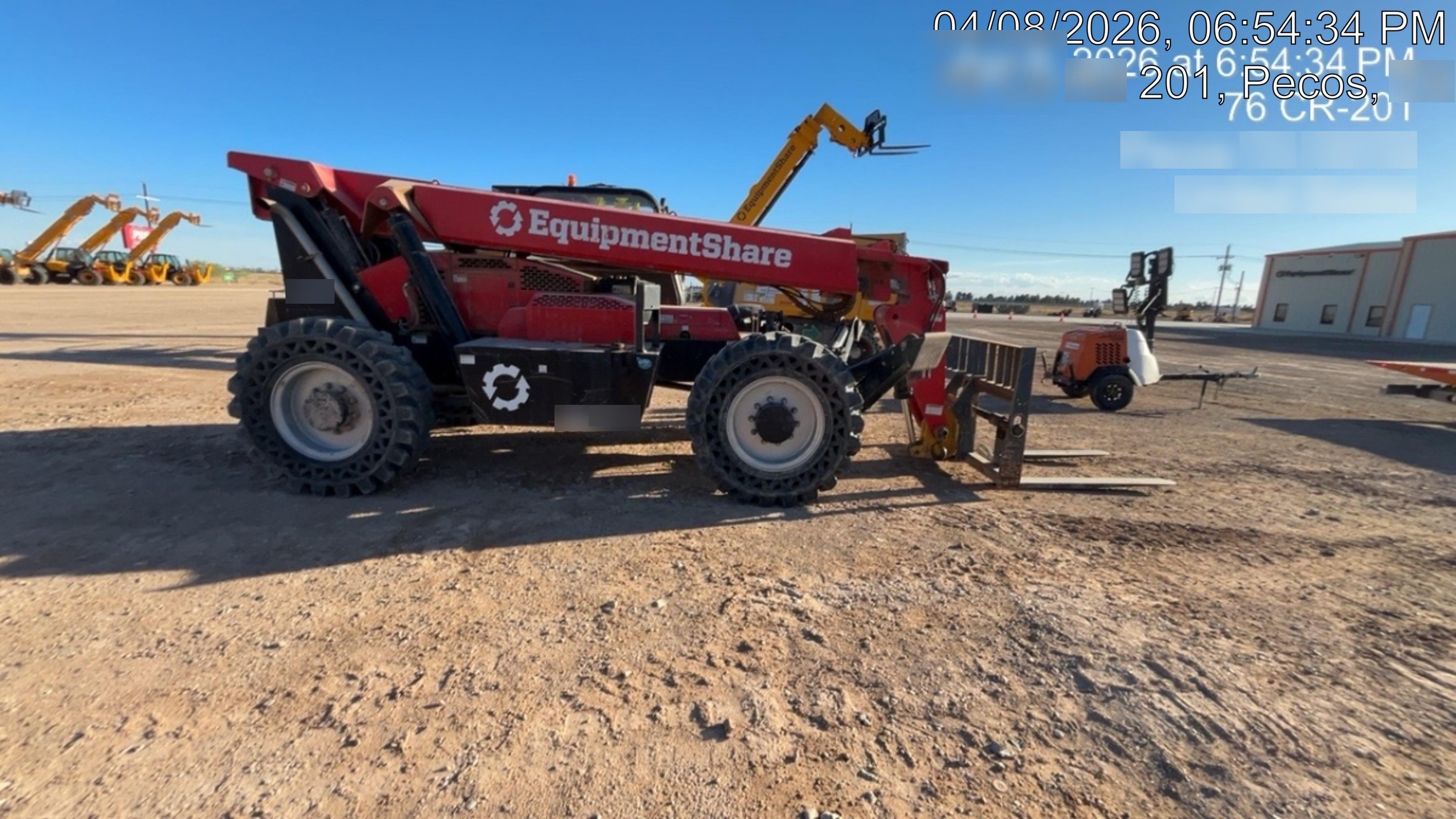 2019 Manitou MTA12042 120hp T4F, Cab/Heat/Air, Cab and Boom LED work lights, Auxiliary Hydraulics, Solid Tires, Amber strobe, Lift Hook 66" Carriage, 60" Forks