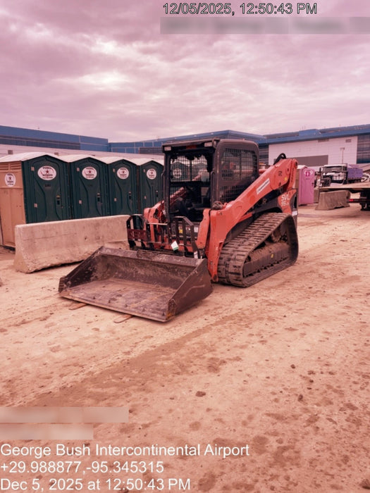2019 Kubota SVL95-2S Cab/Heat/Air, Standard Tracks, Standard Flow w/Manual QC, 80" HD Bucket w/ Smooth Cutting Edge
