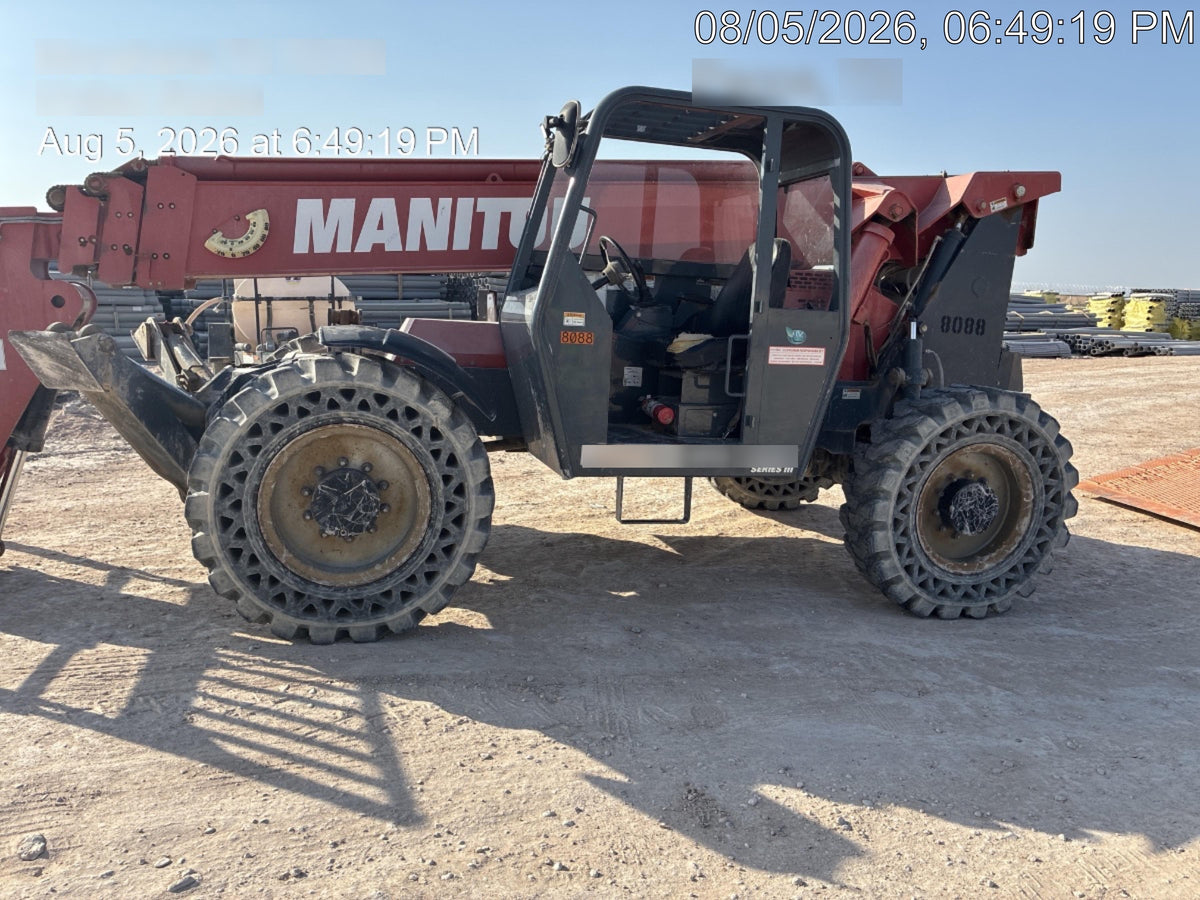 2018 Manitou MTA10055 Manitou MTA 10055 w/Open ROPS, Work Lights/Strobe, Aux Hyd, Solid Tires, Lift Hook, 66" Carriage, 60" Forks