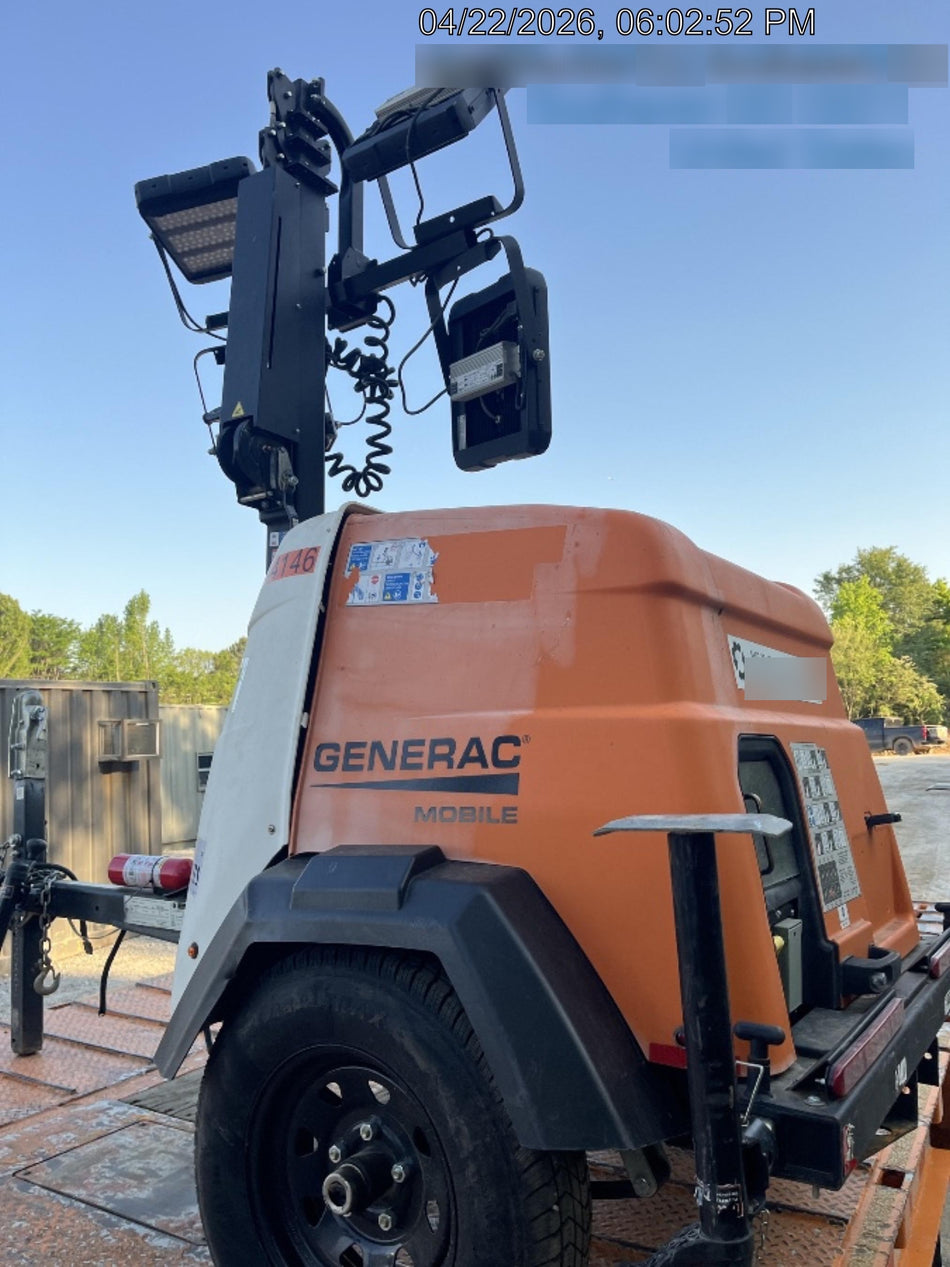2023 Generac MLT2 Diesel, Flex Switch 120V Input, Powerzone Controller, 
(4) 320W LED Lights, 4kW Generator, 39.9 Gal Fuel Tank, 2" Ball, T3