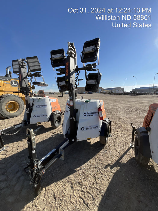 2023 Generac MLT2 Diesel, Flex Switch 120V Input, Powerzone Controller, 
(4) 320W LED Lights, 4kW Generator, 39.9 Gal Fuel Tank, 2" Ball, T3