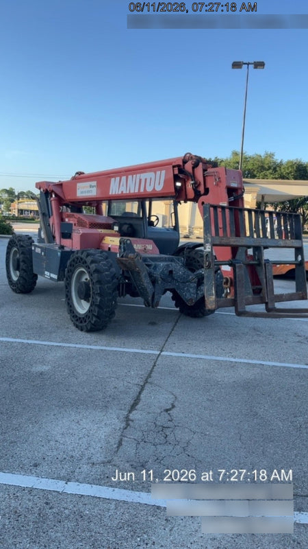 2018 Manitou MTA10055 Manitou MTA 10055 w/Open ROPS, Work Lights/Strobe, Aux Hyd, Solid Tires, Lift Hook, 66" Carriage, 60" Forks