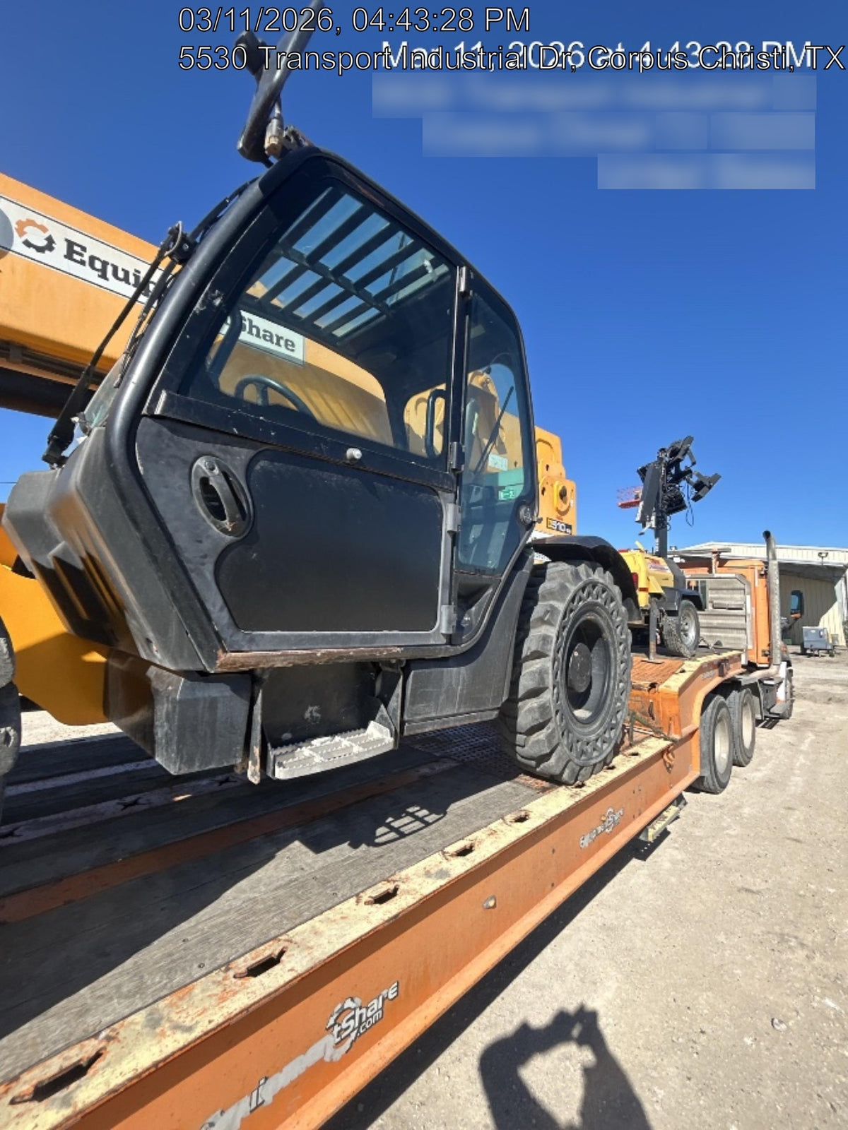 2019 JCB 510-56 74 HP w/CAB/HVAC, Beacon, Worklights, Aux Hydraulics, Solid Tires 66" Carriage/60" Forks