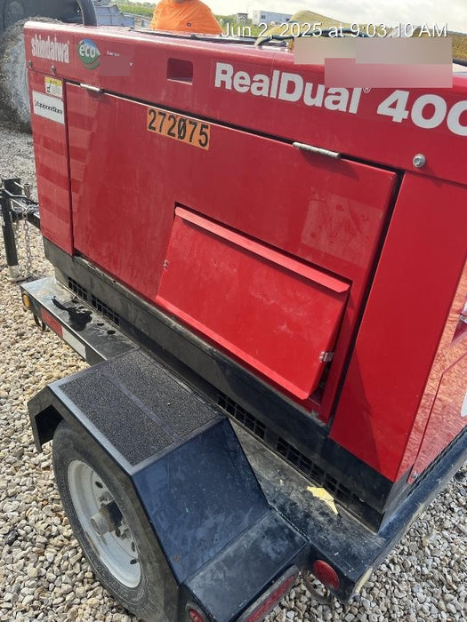 2022 Shindaiwa DGW400MDL Kubota D902 Engine, 23 HP, Dual Op Welder, Wire, Arc, Droop Stick, Tig, and CC Stick Functionality, Simulphase, 3 Phase and 1 Phase Gen Output, Single Axle NB Trlr, Slr Trckl Chrg 12V 12W, Fire Ext