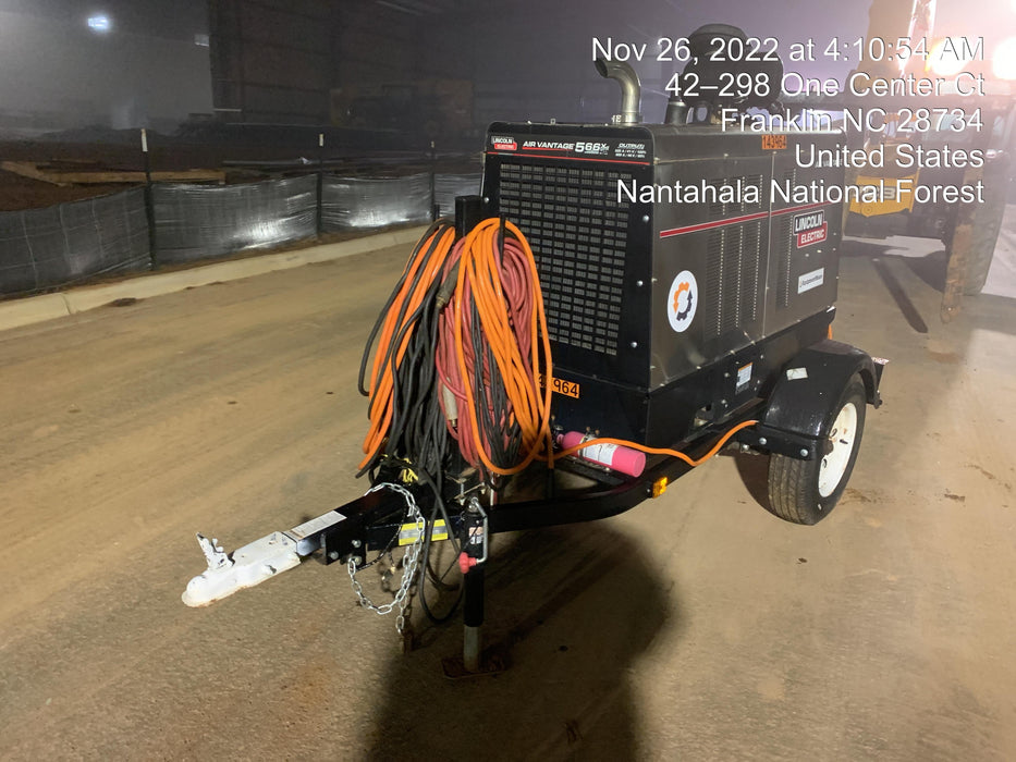 2021 Lincoln Electric Air Vantage 566 Air Vantage 566X Ready Pak 3 (includes trailer, cable rack, fender light kit); no telematics