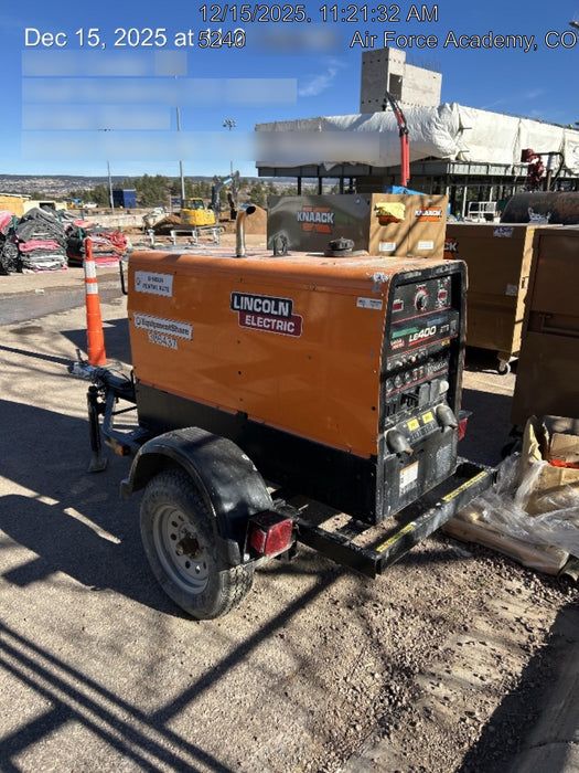 2023 Lincoln Electric LE400 Kubota V1505, Trlr, Cable Rack, Light Kit, ES Decals, T3