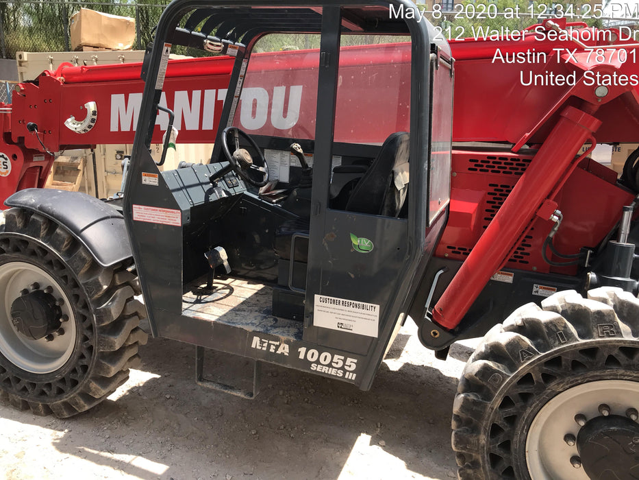 2018 Manitou MTA10055 MTA10055 - 120 HP T4, Canopy, Worklights/Strobe, Beacon, 66" Carriage, 60" Forks, Solid Tires, Lift Hook, Aux Hydraulics