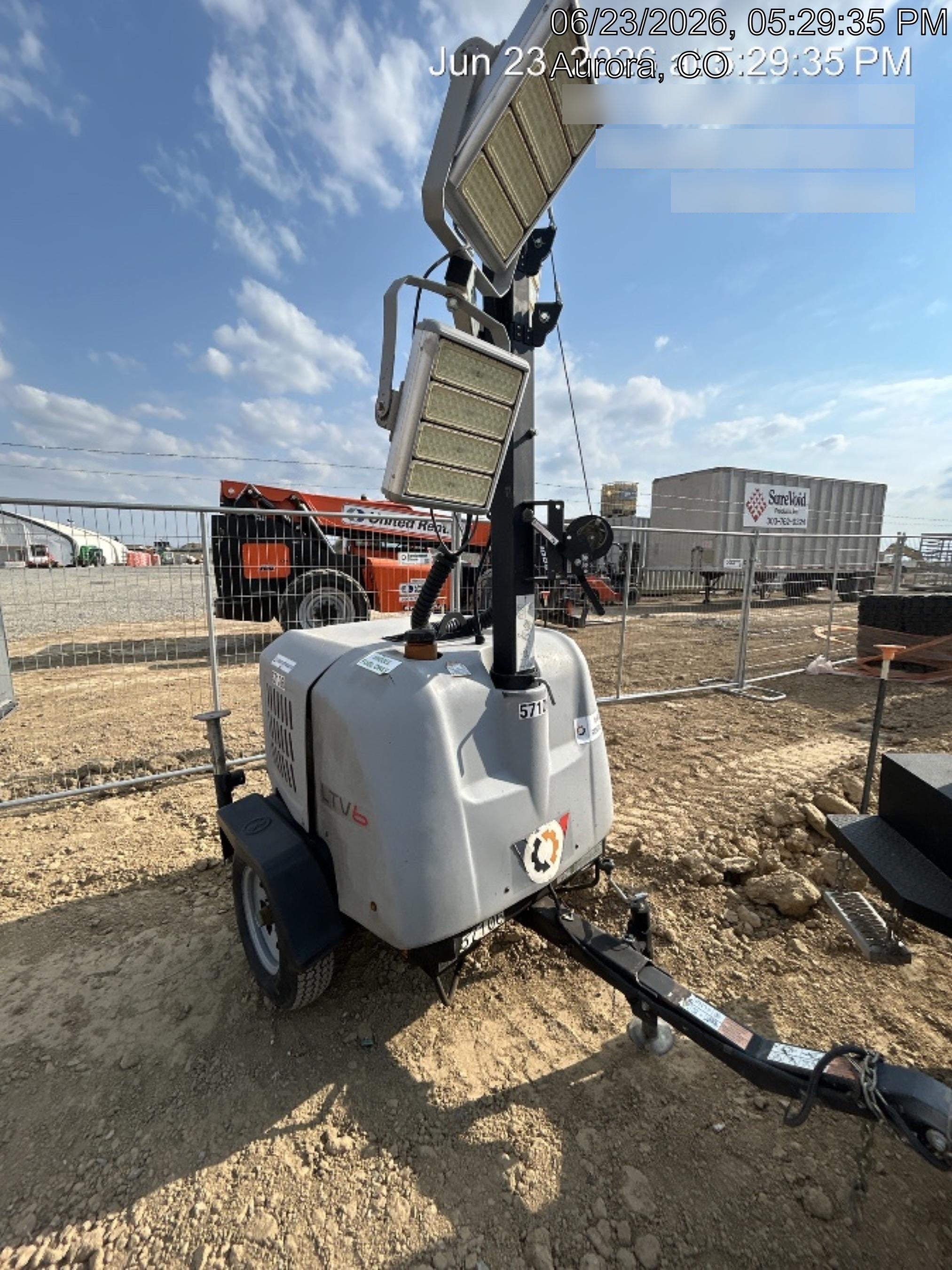 2019 Wacker Neuson LTV6K-LED Standard LED Towable Light Tower w/None