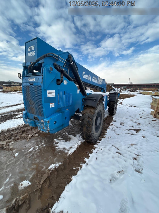 2018 Genie GTH-1056 Genie GTH-1056 w/Open ROPS, Solid Tires, Work Lights, 60" carriage/forks, cab mesh, beacon