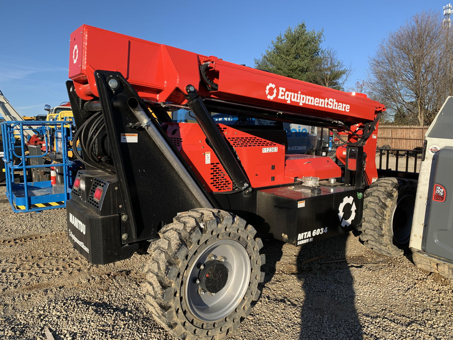 2020 Manitou MTA6034 Cab/Heat/Air, Solid Tires, Work Lights, Beacon, Aux Hydraulics, Back up Alarm, Mirrors, ES Keypad